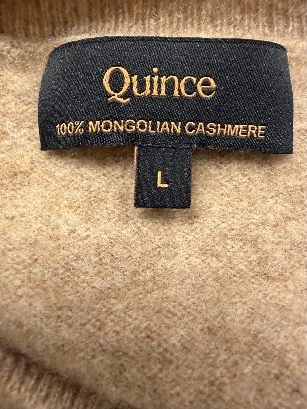 Quince Short-Sleeve Cashmere Sweater in Camel - Picture 5 of 5